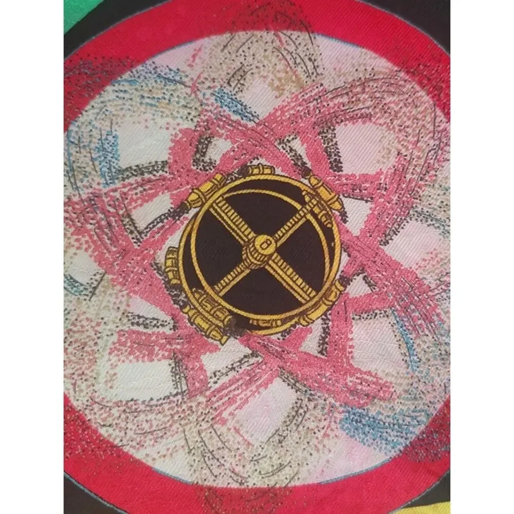 Hermes Feux d'artifice silk large scarf carre 90 EUC - Picture 7 of 10